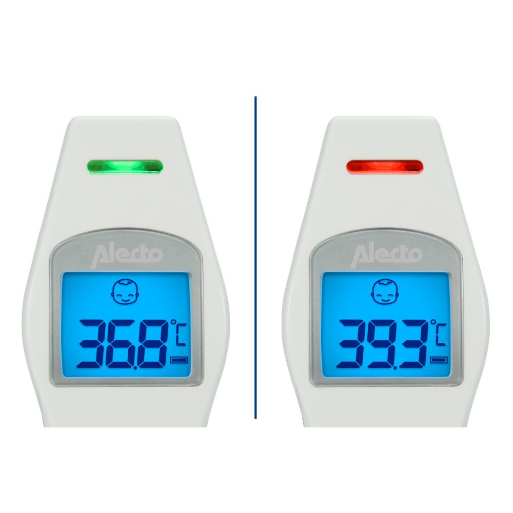 Thermomètre frontal infrarouge blanc (Alecto) - Image 2