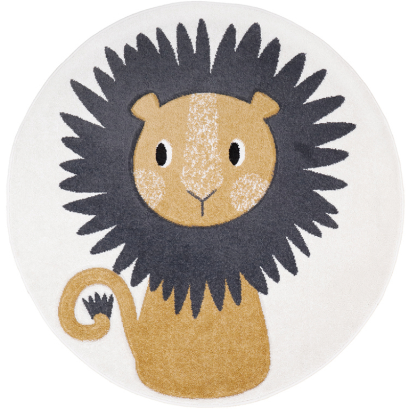 Tapis rond lion Jaggo (120 cm) (Nattiot) - Image 1