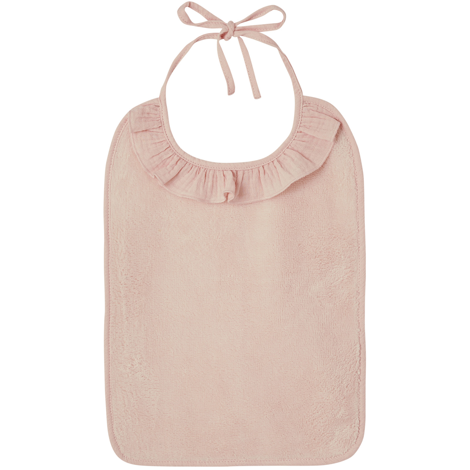 Bavoir à nouer Soft Bambou blush (BB & Co) - Image 1