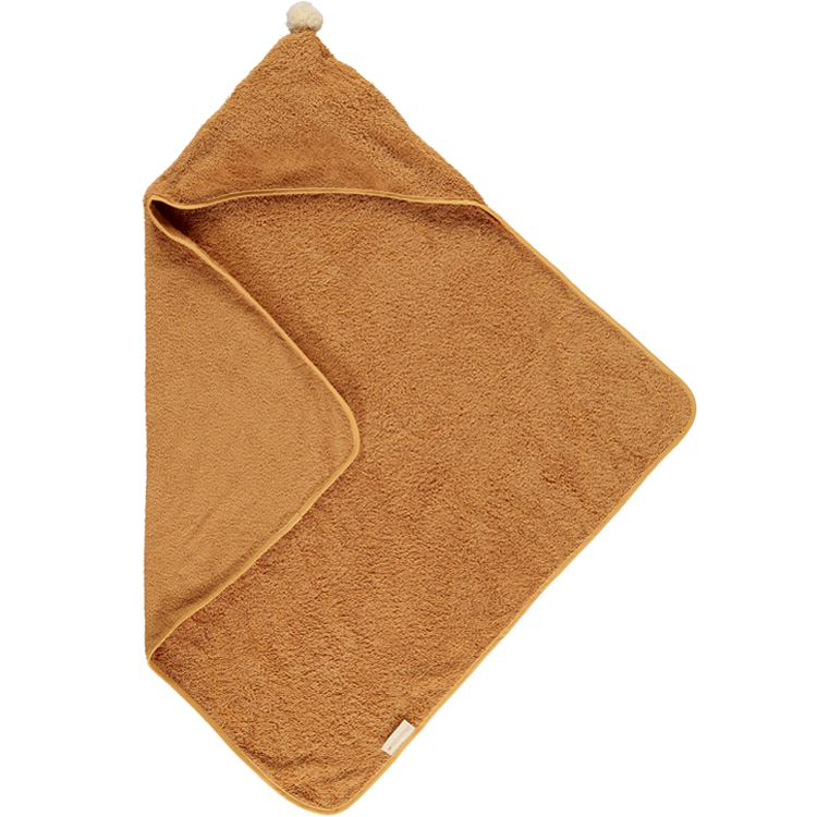 Cape de bain caramel So cute (73 x 73 cm) (Nobodinoz) - Image 1