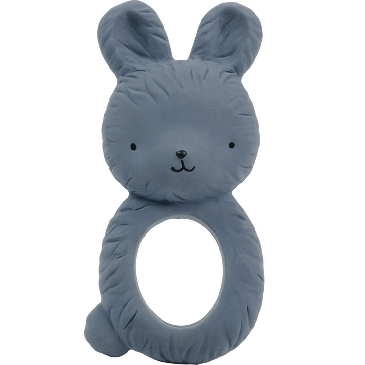 Anneau de dentition Lapin bleu anthracite (A Little Lovely Company) - Image 1