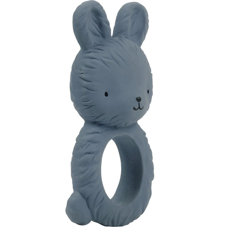 Anneau de dentition Lapin bleu anthracite (A Little Lovely Company) - Image 2