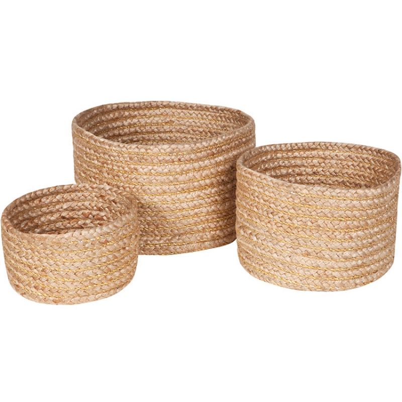 Lot de 3 paniers de rangement Abha (40 cm) (Nattiot) - Image 1