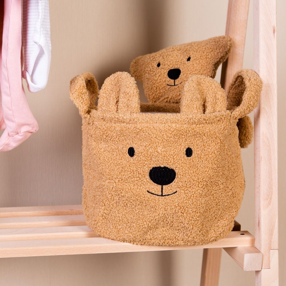 Panier de toilette Teddy beige (25 x 20 cm) (Childhome) - Image 3