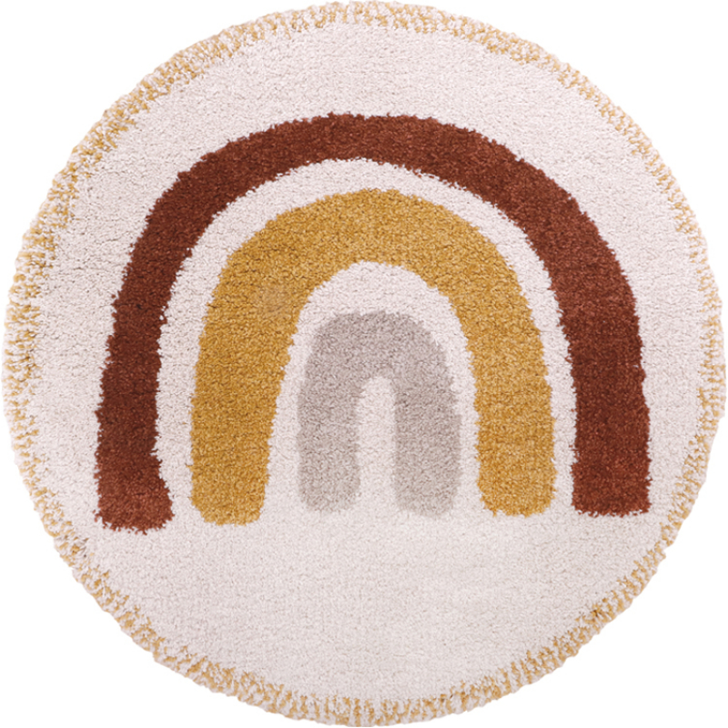 Tapis rond Bohemian arc-en-ciel (120 cm) (Nattiot) - Image 1