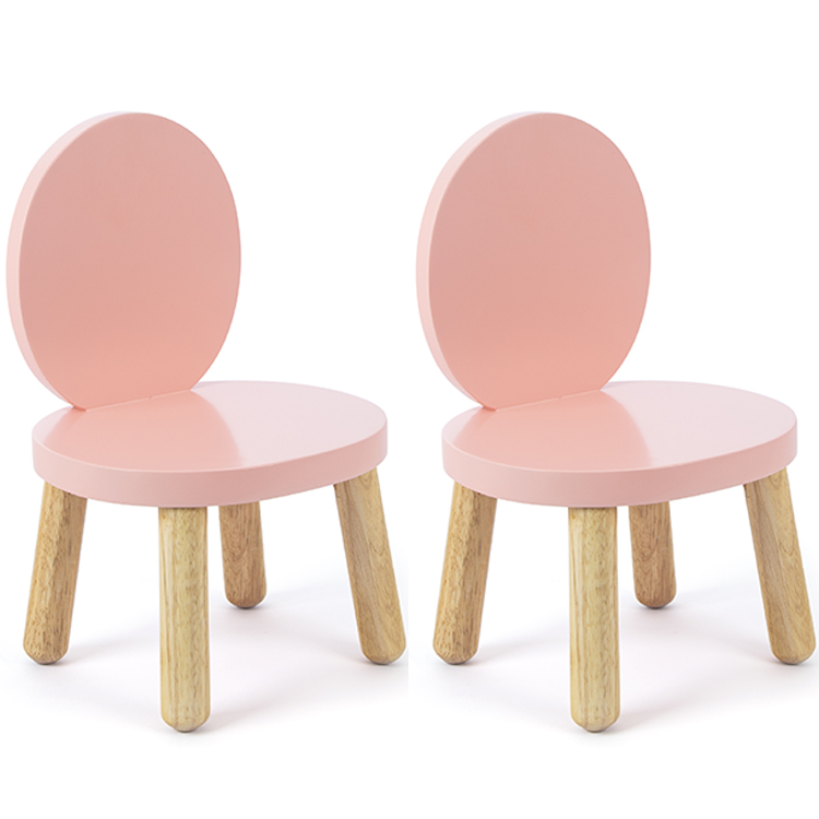 Lot de 2 petites chaises Ovaline roses (Pioupiou et Merveilles) - Couverture