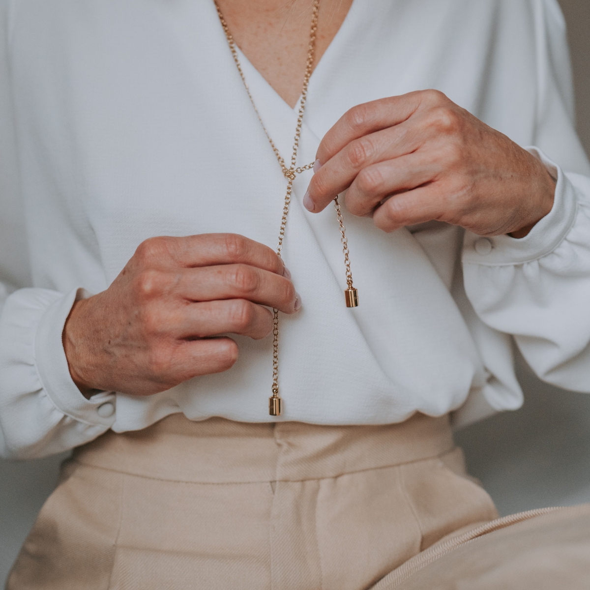 Collier Mes Petits Poids personnalisable (plaqué or jaune) (Mon Petit Poids) - Image 1