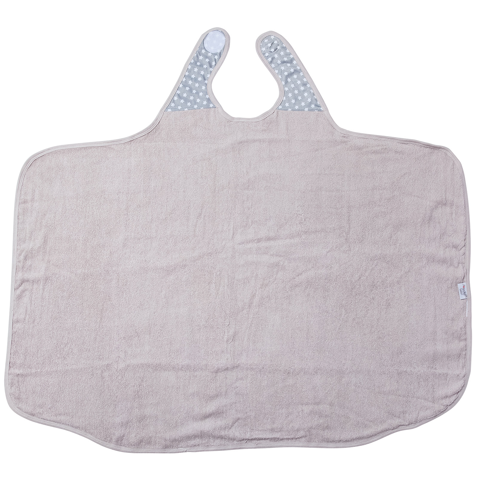 Serviette tablier de bain papillon grise Etoile (108 x 107 cm) (Baby to Love) - Image 1