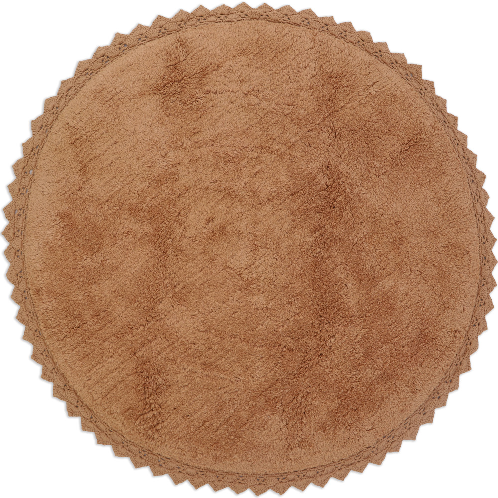 Tapis rond Perla Toffee (110 cm) (Nattiot) - Image 1