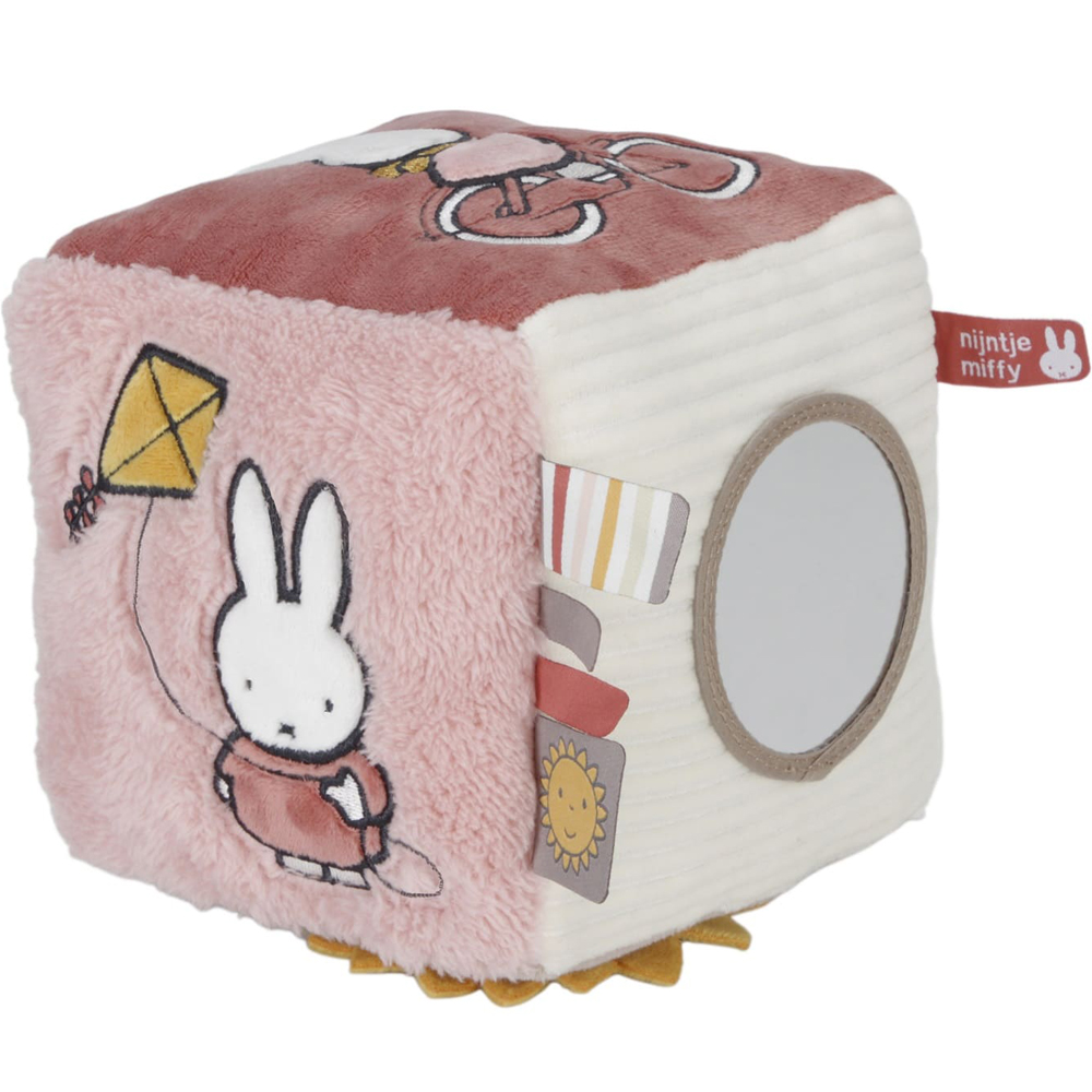 Cube d'activités Miffy fluffy rose (Pioupiou et Merveilles) - Image 1