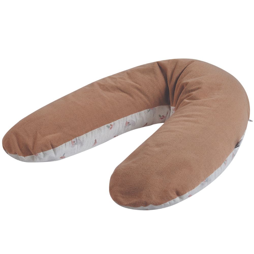 Coussin de grossesse éponge microfibre noisette (Tinéo) - Image 1