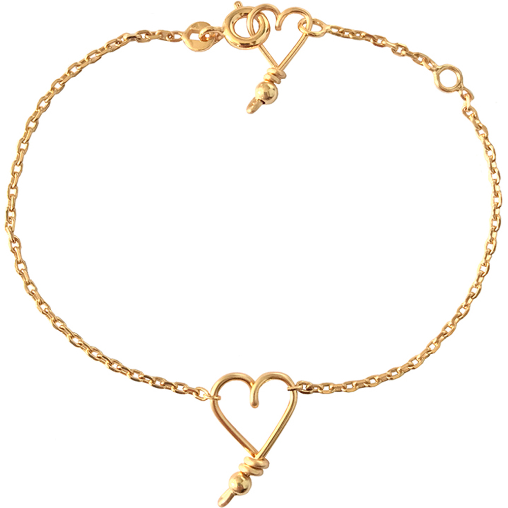 Bracelet chaîne Mon coeur S (goldfilled jaune 14 carats) (Padam Padam) - Couverture