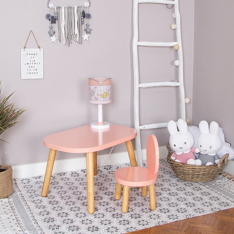 Petite table Ovaline rose (Pioupiou et Merveilles) - Image 3