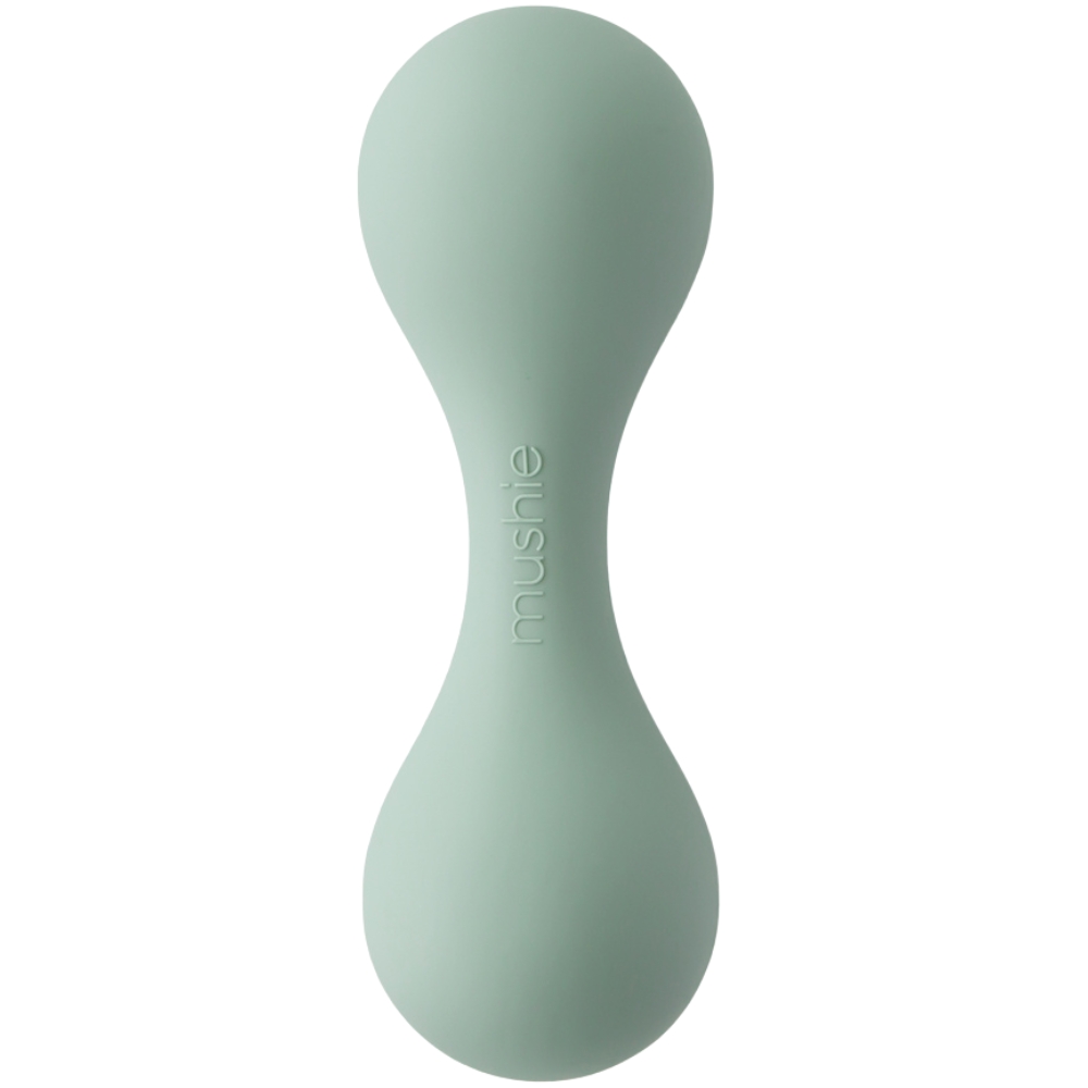 Hochet en silicone Cambridge blue (Mushie) - Image 1