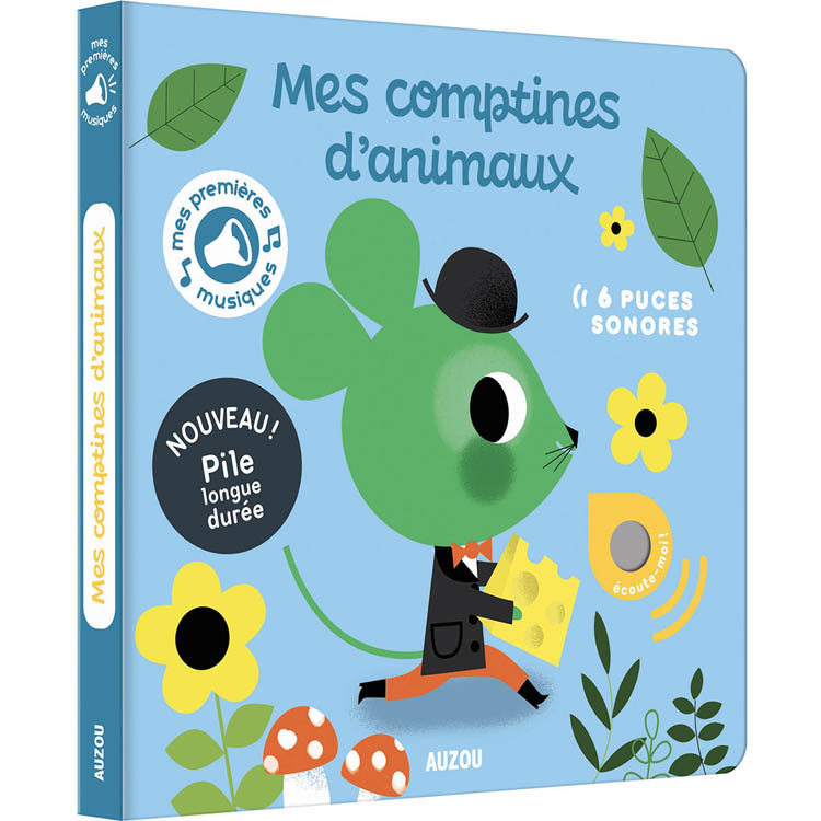 Mes comptines d'animaux Mes premiers sonores (Auzou Editions) - Couverture