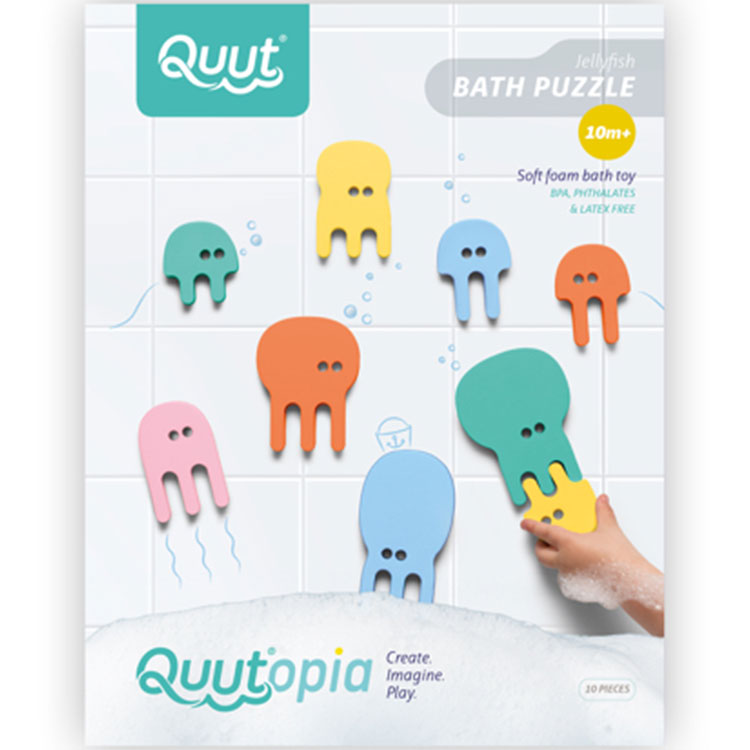 Puzzle de bain Méduse (Quut) - Couverture