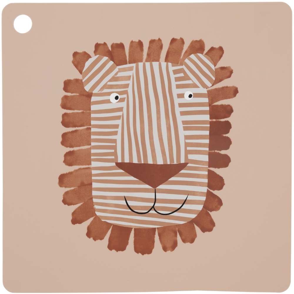 Set de table en silicone Lobo le lion (OYOY Mini) - Image 1