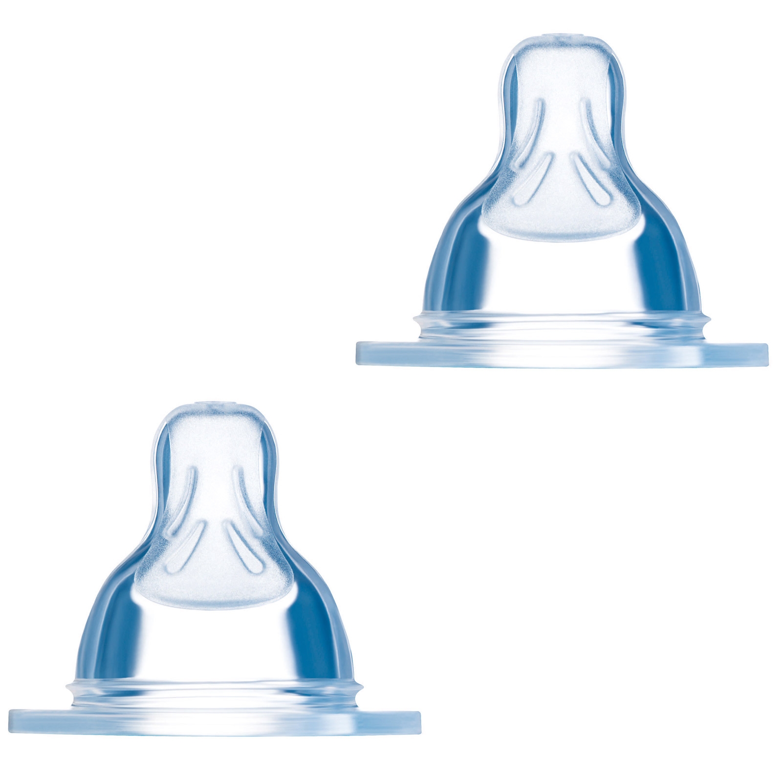 Lot de 2 tétines en silicone débit 1 lent (0 mois et +) (MAM) - Image 1