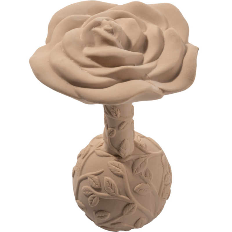 Hochet de dentition en hévéa Rose beige (Natruba) - Image 1