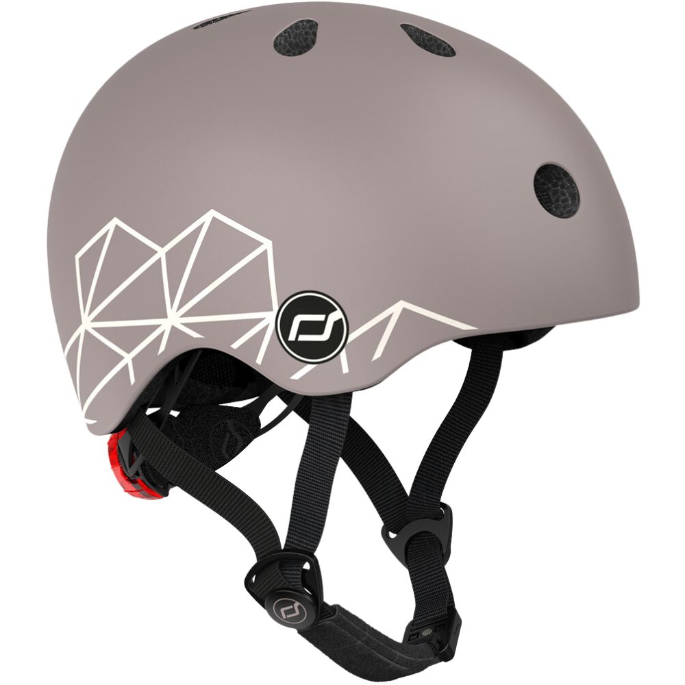 Casque XXS-S lifestyle lignes taupe (Scoot And Ride) - Couverture