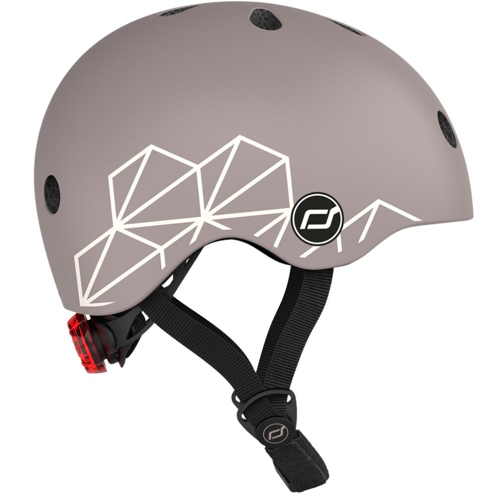 Casque XXS-S lifestyle lignes taupe (Scoot And Ride) - Image 2