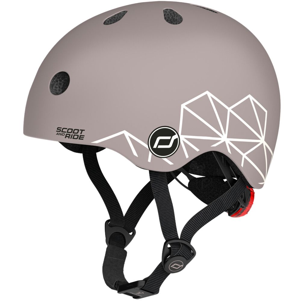 Casque XXS-S lifestyle lignes taupe (Scoot And Ride) - Image 3