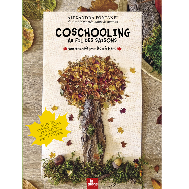 Livre Coschooling au fil des saisons (Editions La Plage) - Couverture