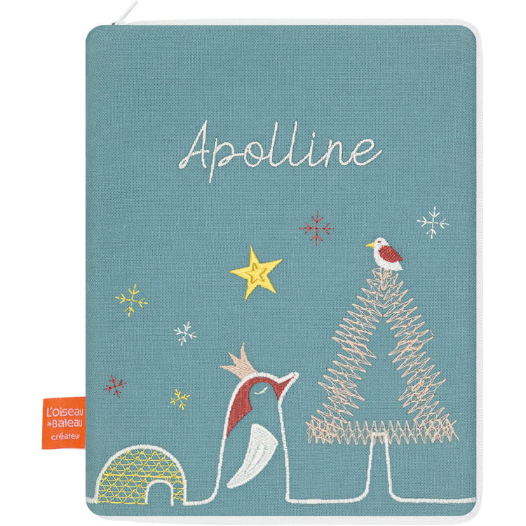 Protège carnet de santé pingouin océan (personnalisable) (L'oiseau bateau) - Image 1