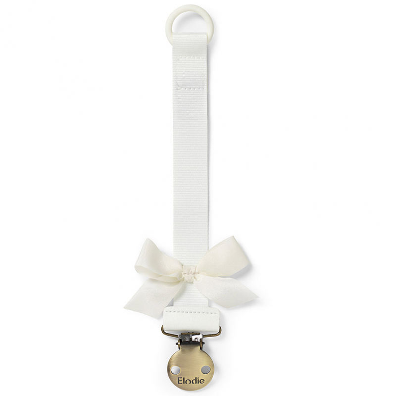 Attache sucette noeud Vanilla White (Elodie Details) - Image 1