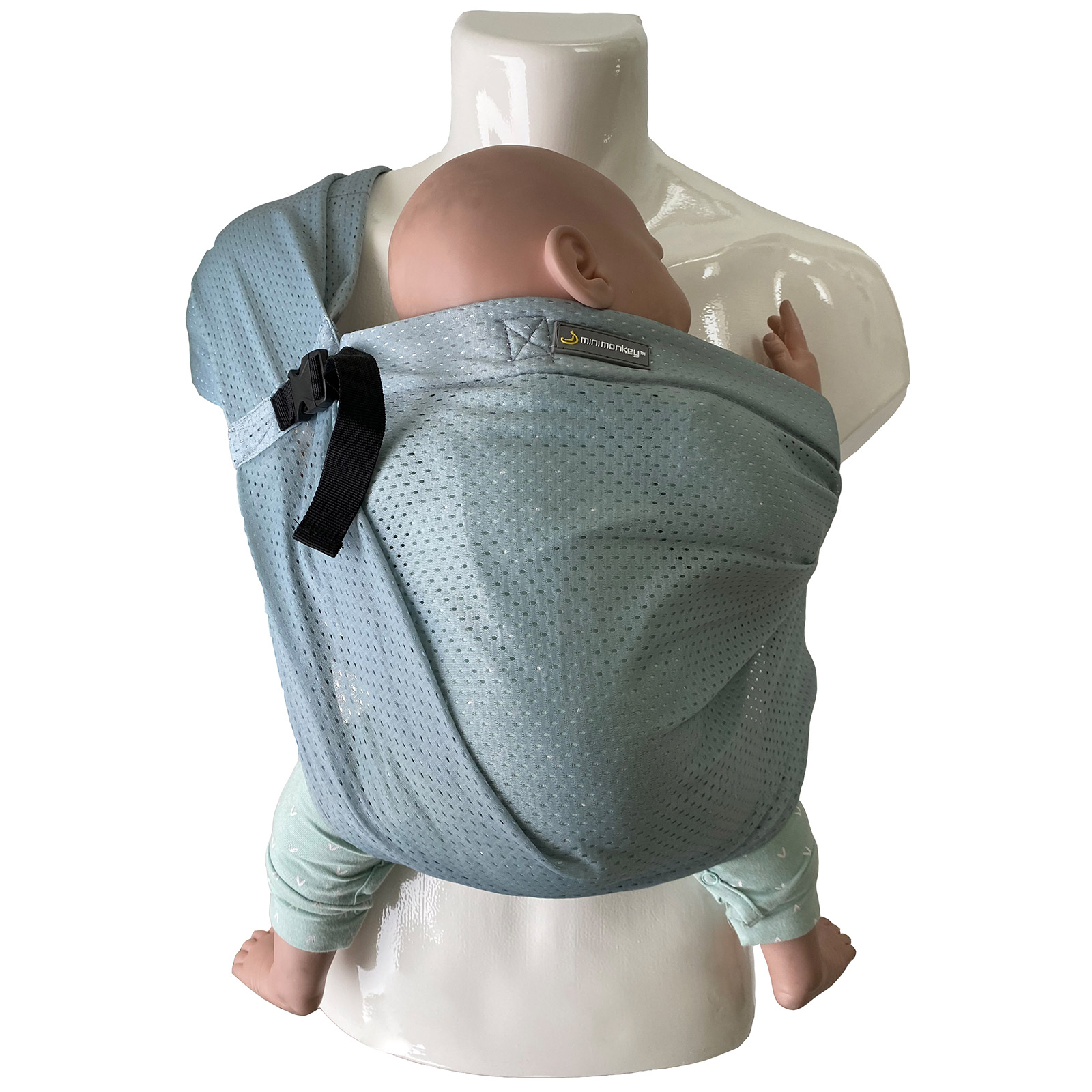 Porté bébé Mini Sling vert (Minimonkey) - Image 1