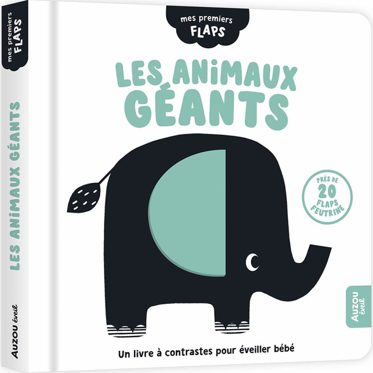 Livre Mes premiers flaps Les animaux géants (Auzou Editions) - Couverture