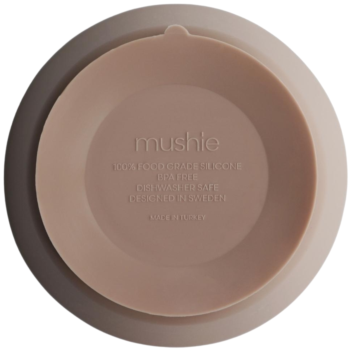 Assiette à compartiments en silicone avec ventouse Natural (Mushie) - Image 2