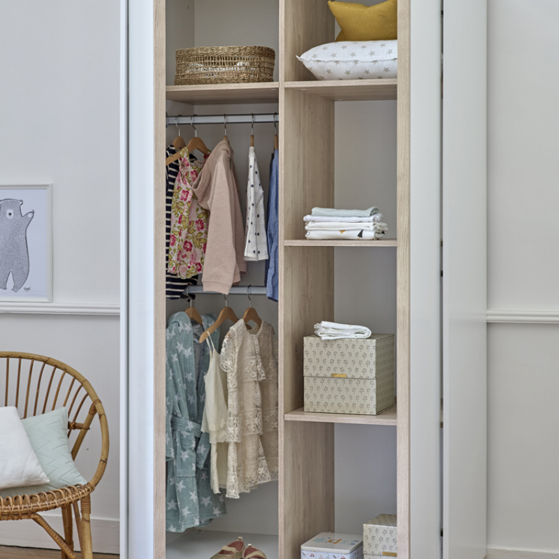 Armoire 2 portes blanc Céleste (Galipette) - Image 4