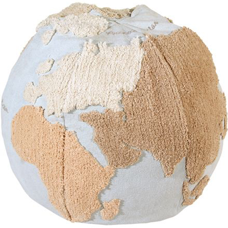 Pouf World Map Back-to-School (45 x 50 cm) (Lorena Canals) - Image 3