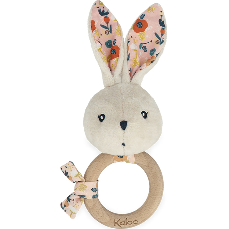 Hochet lapin coquelicot K'doux (12 cm) (Kaloo) - Image 1