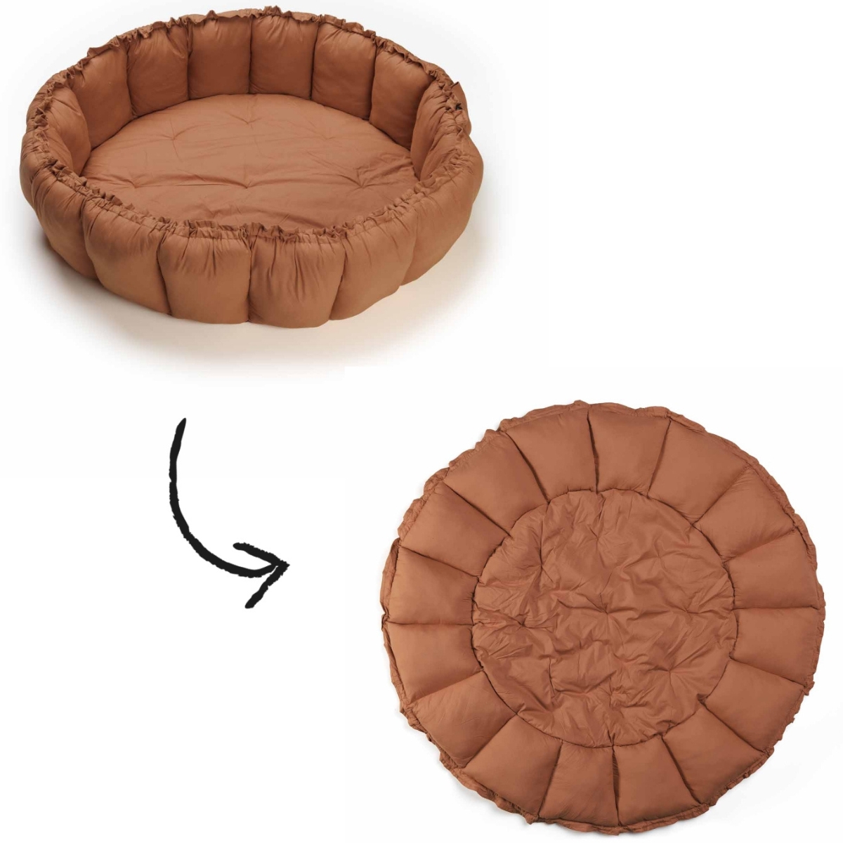 Tapis de jeu 3 en 1 Organic Bloom Terracotta (Play&Go) - Image 1