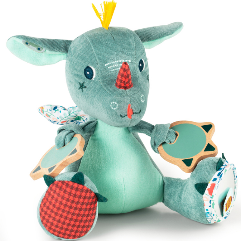 Peluche multi-activités Joe le dragon (Lilliputiens) - Image 1