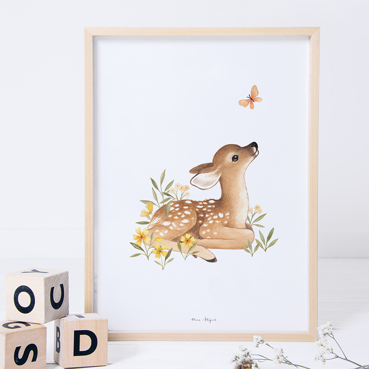 Affiche faon Oh deer (30 x 40 cm) (Lilipinso) - Image 2