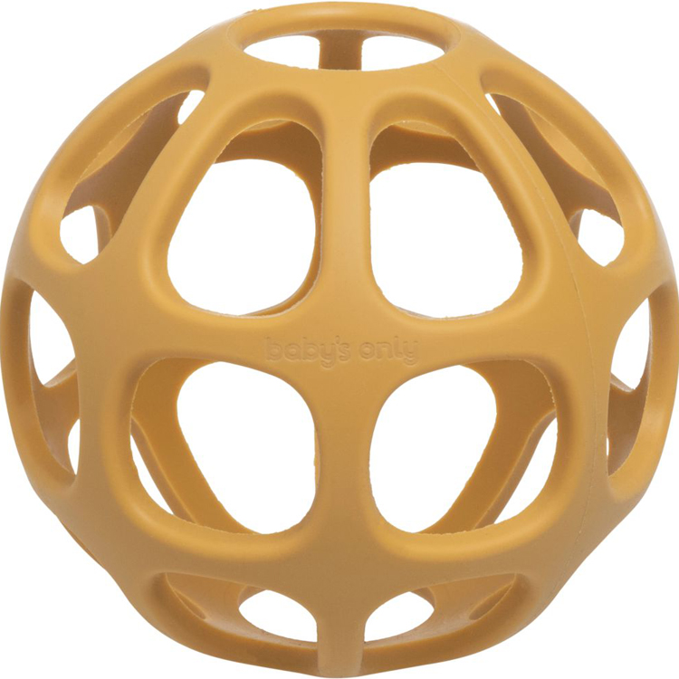 Balle de préhension en silicone Ocre (Baby's Only) - Image 1