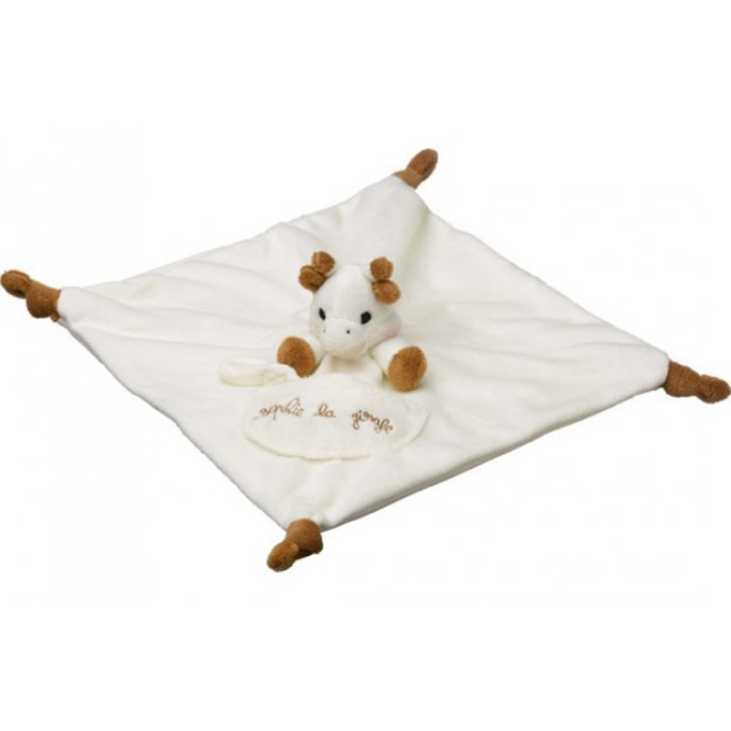 Doudou plat avec attache sucette Sophie la girafe Fresh Touch (Sophie la girafe) - Image 1