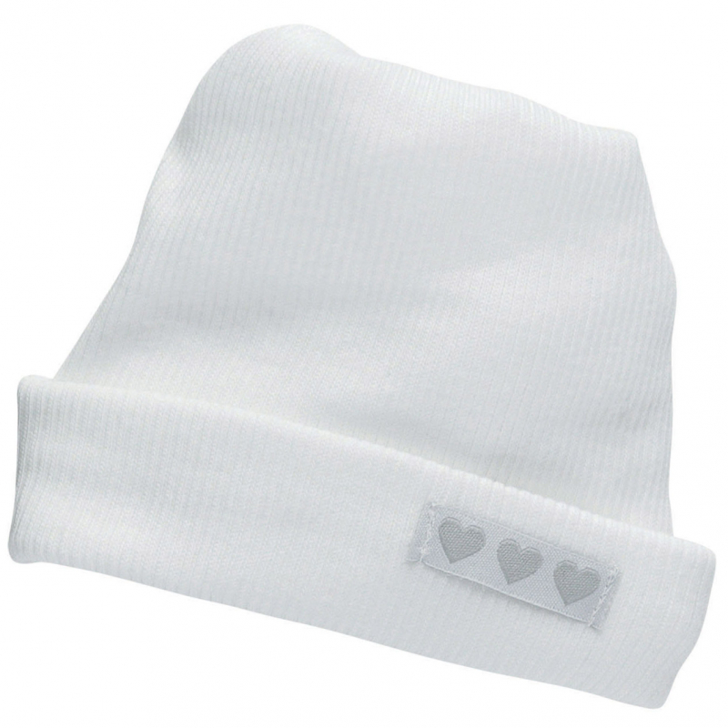 Bonnet de naissance en coton blanc (Trois Kilos Sept) - Image 1