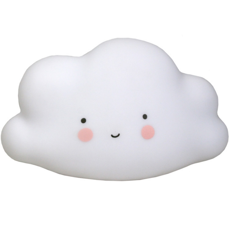 Petite veilleuse nuage blanc (16 cm) (A Little Lovely Company) - Image 1