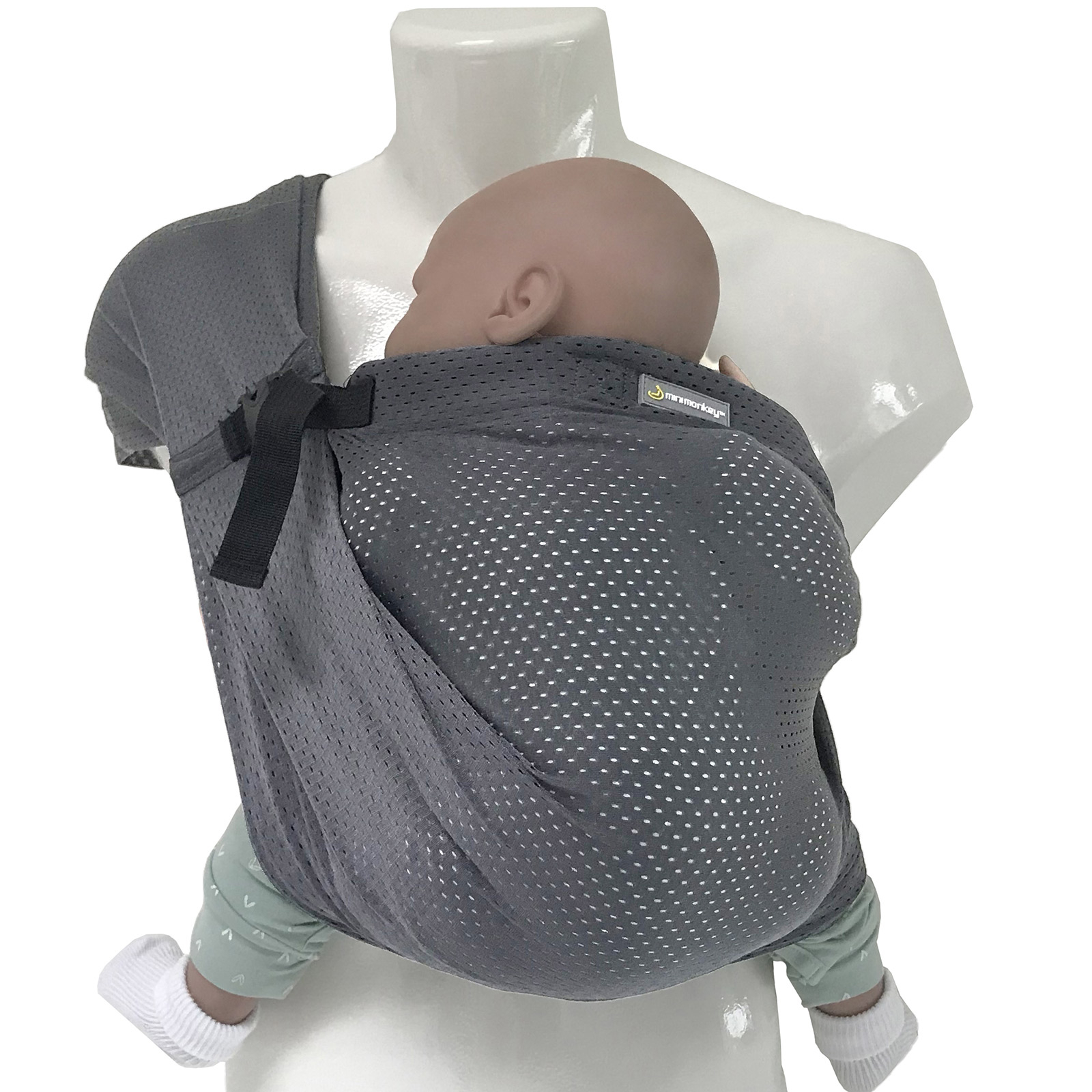 Porté bébé Mini Sling gris (Minimonkey) - Image 1