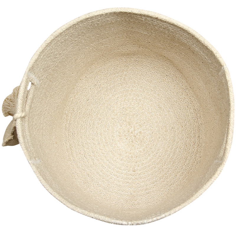 Panier de rangement Leaf en coton naturel (30 x 30 cm) (Lorena Canals) - Image 3