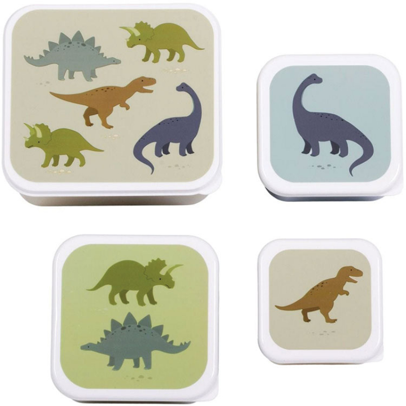 Lot de 4 boîtes à goûter Dinosaure (A Little Lovely Company) - Image 2