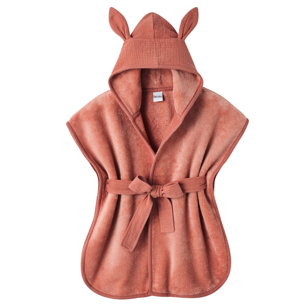 Peignoir de bain Soft bambou marsala (0-2 ans) (BB & Co) - Image 1